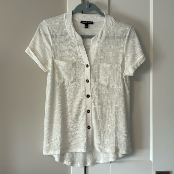 Cable & Gauge Short Sleeve Button Down Shirt NWOT - Picture 1 of 8